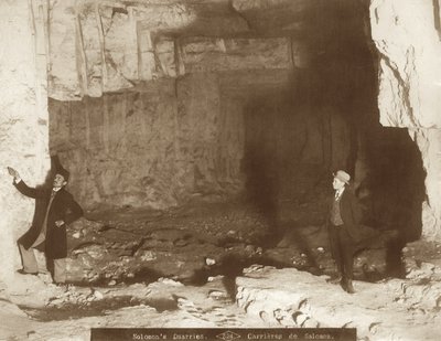 Zedekias Höhle, Jerusalem, 1898-1911 von American Photographer